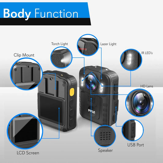 HD 2304X1296P Rechargeable Wireless Waterproof Wearable Law Enforcement Mini Surveillance Cam Police Security Video Compact Camera HD 2304X1296P Rechargeable Wireless Mini Surveillance Cam