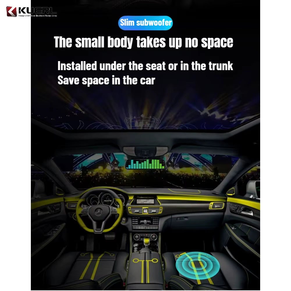 5X8 Inch Car Subwoofer Mini Car Audio Car Subwoofer with Amplifier Car Audio System Subwoofer Rms150W Subwoofer under the Seat