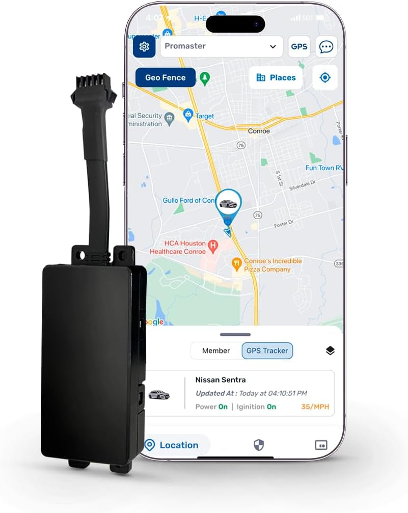 GPS Tracker - Vehicle Tracker - Asset Tracker - Hardwire Kit Included - No Recharging - 4G LTE - Real Time Location Tracking