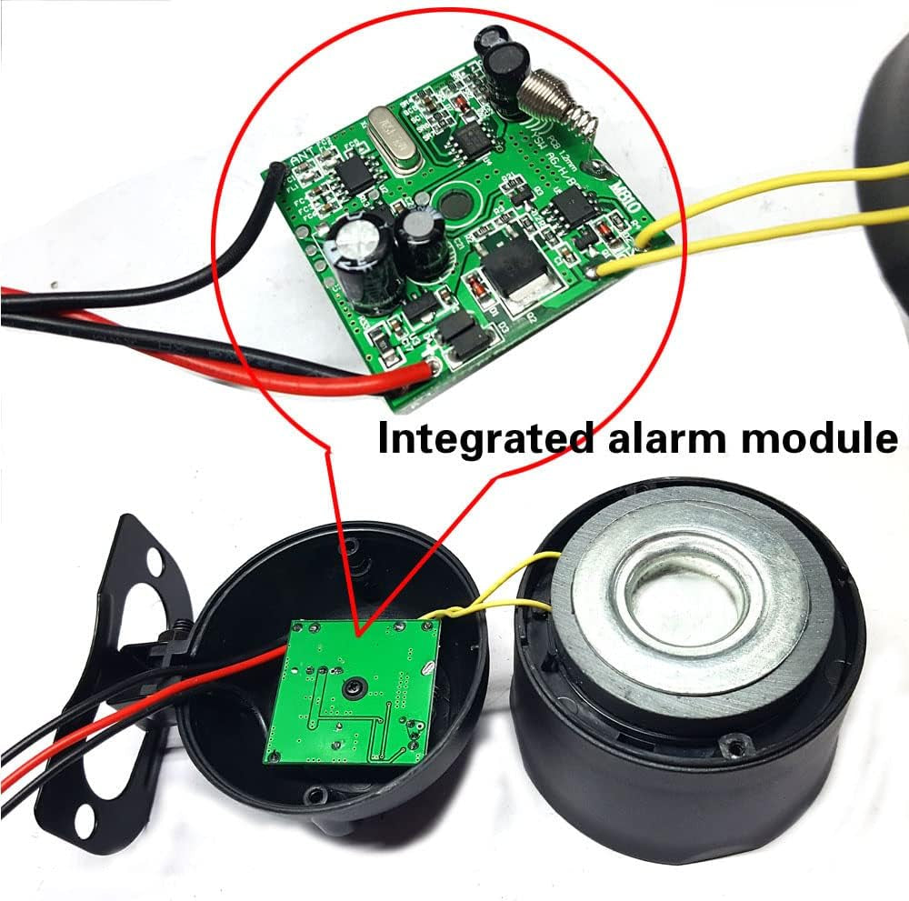 Car Alarm System for Theft Prevention with Sound, anti Theft Car Security Device Alarm System with 2 Remote Starts, Universal 12V Loud Horn 120Db 6 Tone 7-Level Sensitivity Car Alarm Siren