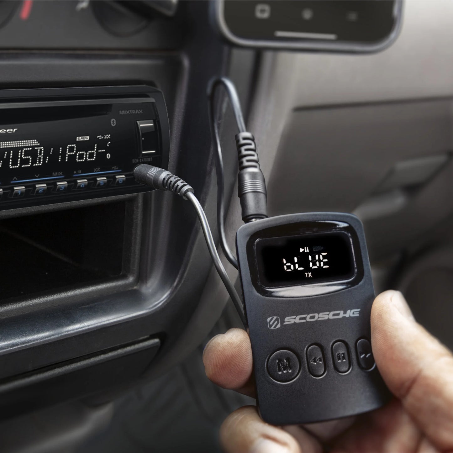 BTTRFM-SP Portable Bluetooth FM Transmitter/Receiver Compatible W/ Home/Car Stereo, Airplane