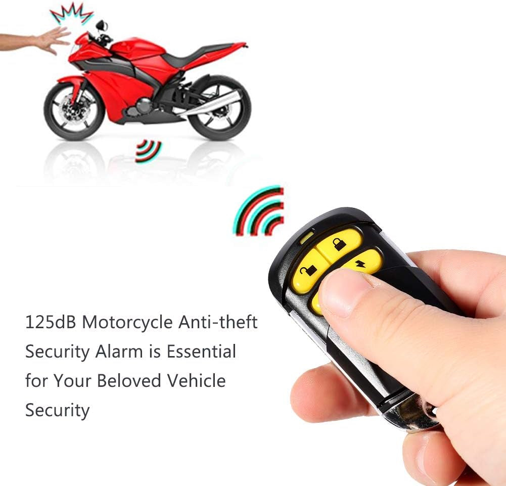 Motorcycle Security Kit Anti-Theft Alarm System Remote Control Engine Start Master Racing Alarm System of Motorcycle Master Racing Alarm System of Motorcycle 12V Scooter Alarm