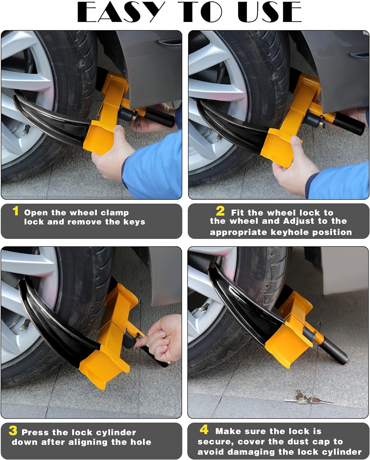 Steering Wheel Lock Seat Belt Lock Universal anti Theft Device Car Lock