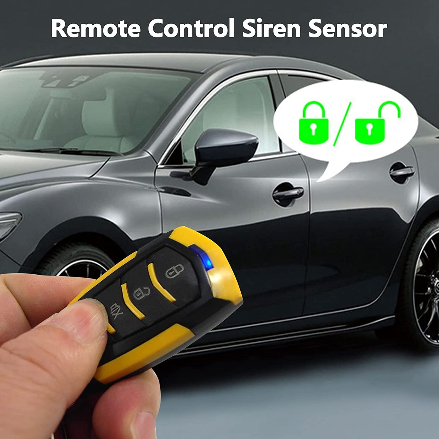 Car Remote Central Locking Kit, Universal Security Anti-Theft Alarm System Universal & 4 Doors Keyless Entry System
