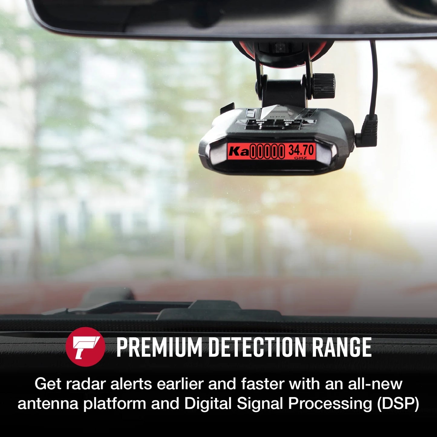 Cobra RAD 700I Laser Radar Detector - Premium Detection Range, Autolearn Intelligence, Advanced Filtering, Apple Carplay & Android Auto, Front & Rear Detection