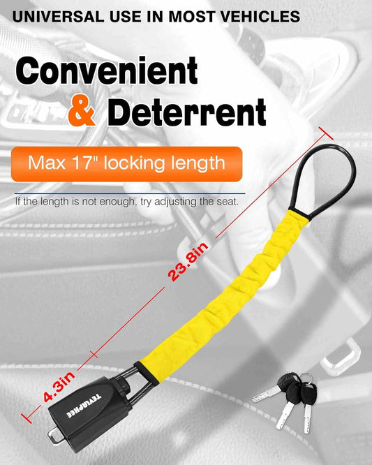 Steering Wheel Lock Seat Belt Lock Universal anti Theft Device Car Lock