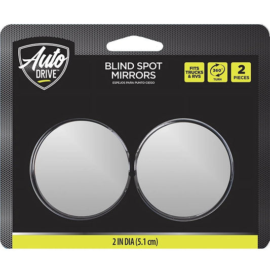 Small Car Blind Spot Mirrors Pack of 2, Universal Fit Black, 71130RV, 0.1 Lbs.