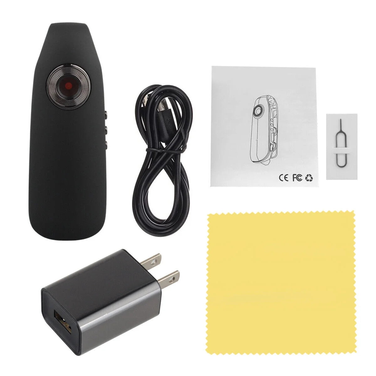 1080P HD Hidden Camera Mini Police Cam Mini Camera Police Video Recorder Body Cam Indoor Outdoor Camera Portable Pocket Recording