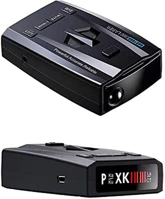 Radar Detector, Radar Detector for Cars, Prompt Speed, City/Road Mode, 360-Degree Detection Strategy Radar Detector Kit with LED Display (BLAK1), 103Mmx65Mmx28Mm