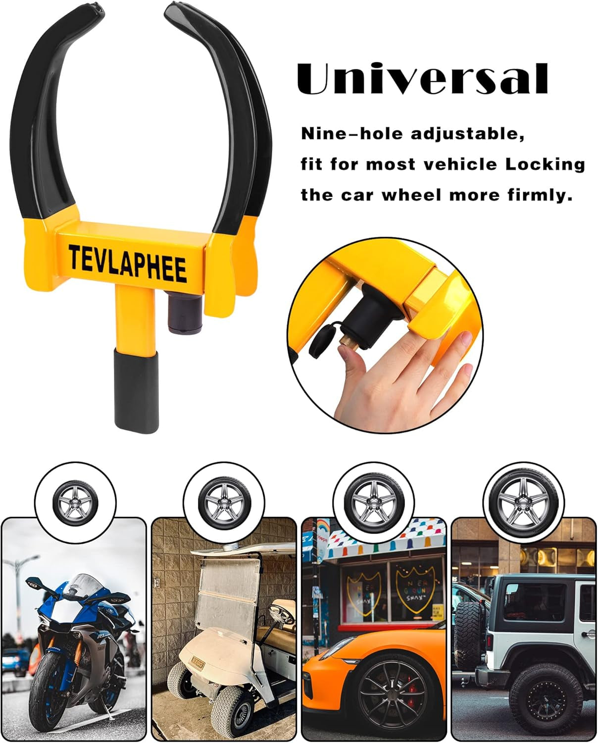Steering Wheel Lock Seat Belt Lock Universal anti Theft Device Car Lock