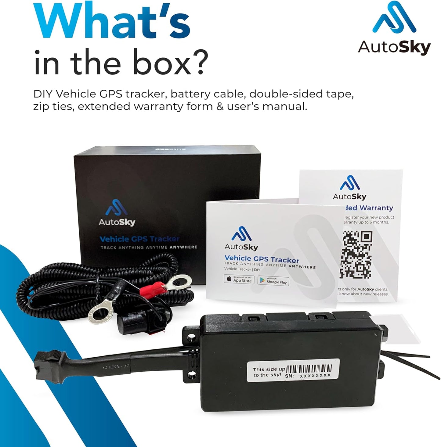 GPS Tracker - Vehicle Tracker - Asset Tracker - Hardwire Kit Included - No Recharging - 4G LTE - Real Time Location Tracking