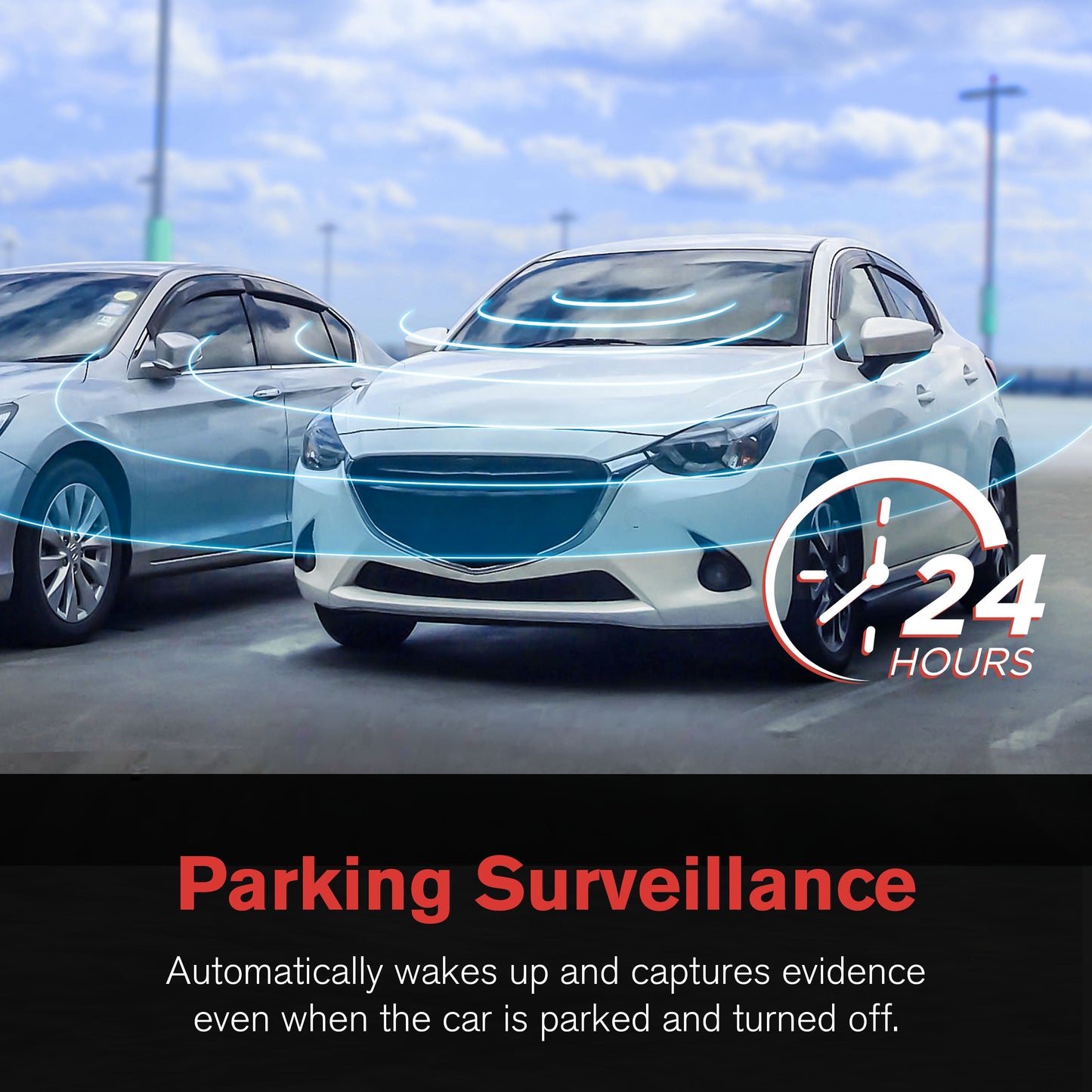 (2 Pack) Roadcam Dual Two-Way Recording Dash Cam with 1080P Front and Interior Cabin View, Smart G-Sensor, Wi-Fi App Compatible, 16GB SD Card Included. BT532698