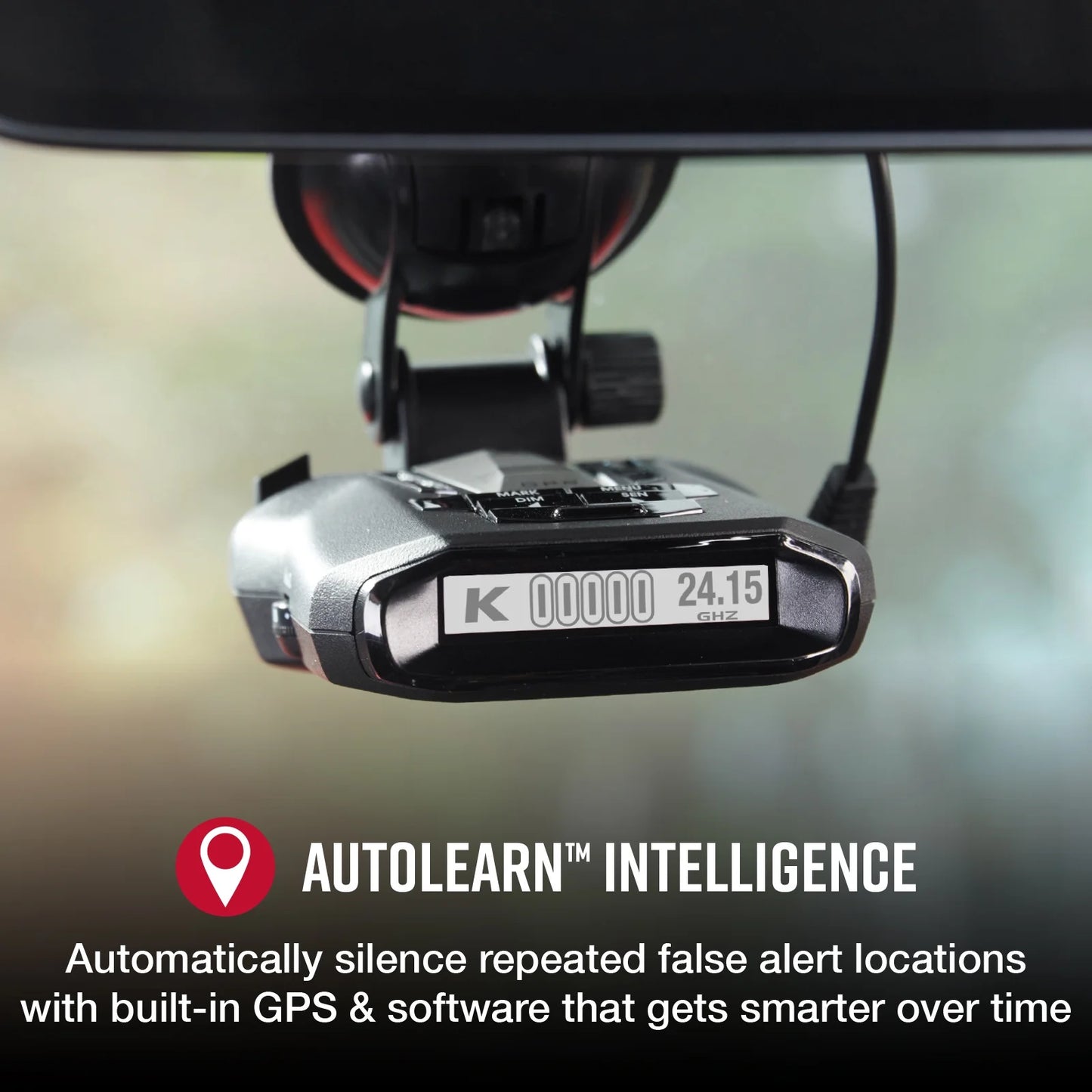 Cobra RAD 700I Laser Radar Detector - Premium Detection Range, Autolearn Intelligence, Advanced Filtering, Apple Carplay & Android Auto, Front & Rear Detection