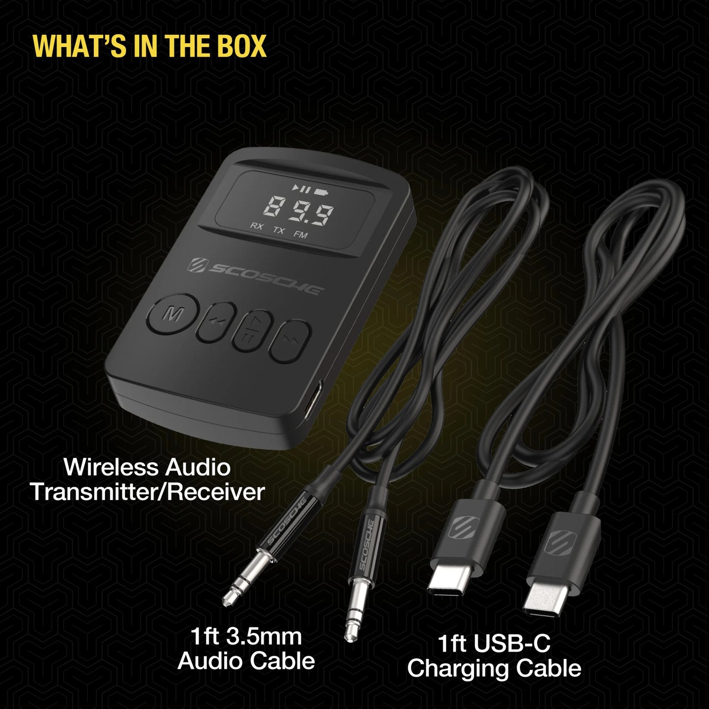 BTTRFM-SP Portable Bluetooth FM Transmitter/Receiver Compatible W/ Home/Car Stereo, Airplane
