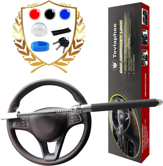 Steering Wheel Lock and Car Wheel Lock Double Protection for Your Car anti Theft