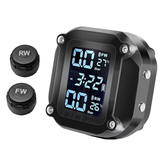 Motorcycle Tire Pressure Monitor M5 Combination Digital Display External Motorcycle Wireless Tire Pressure Detector