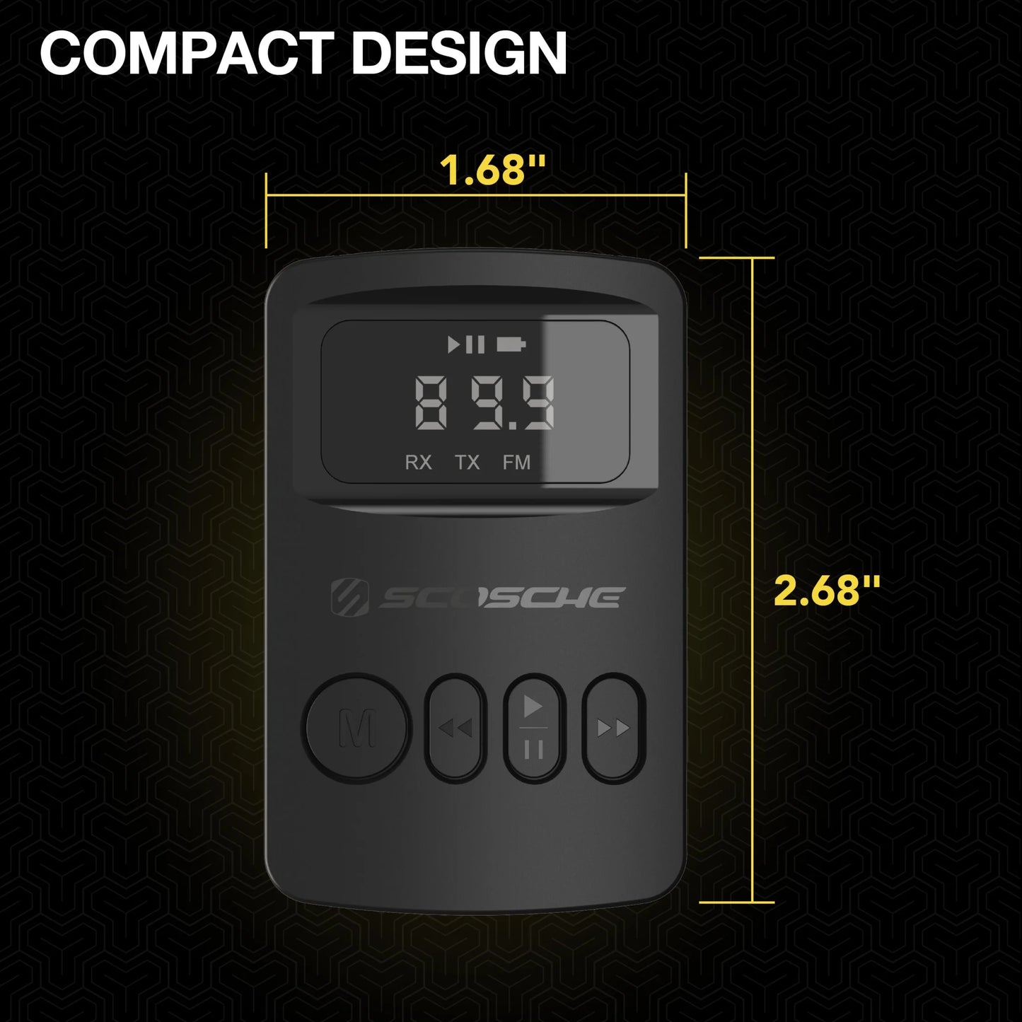 BTTRFM-SP Portable Bluetooth FM Transmitter/Receiver Compatible W/ Home/Car Stereo, Airplane