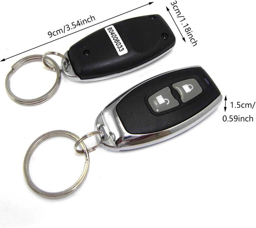 Car Alarm System for Theft Prevention with Sound, anti Theft Car Security Device Alarm System with 2 Remote Starts, Universal 12V Loud Horn 120Db 6 Tone 7-Level Sensitivity Car Alarm Siren
