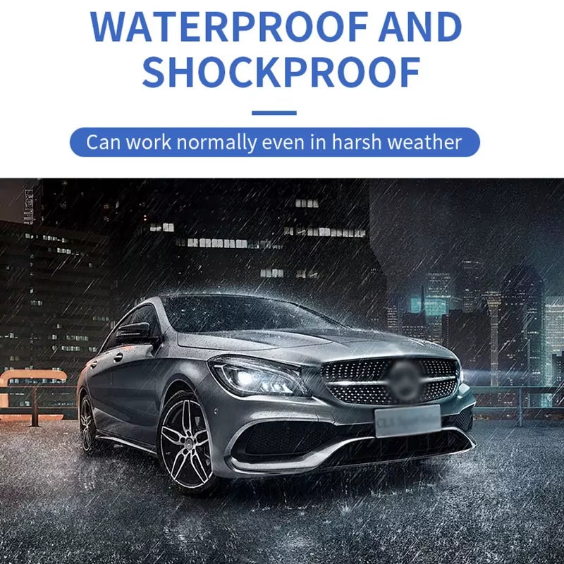 Car Reverse Radar Kit Vehicle Parking Sensor System with 4 Parking Sensors Backup Radar with LED Distance Display Beep Alarm