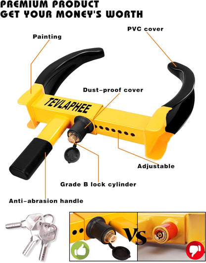 Steering Wheel Lock Seat Belt Lock Universal anti Theft Device Car Lock