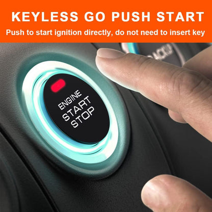 ① Car Keyless Entry Security Alarm System + ② Remote Engine Starter + ③ Push to Start Stop Iginition Kit Button