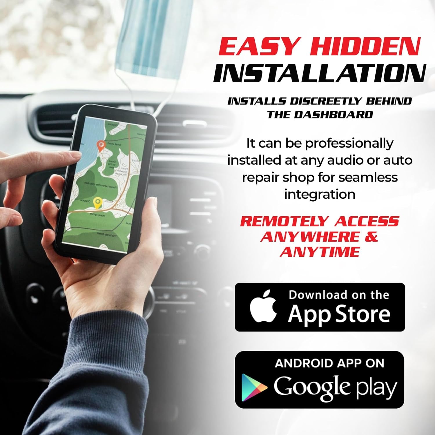 Hardwire 4G GPS Tracker with Kill Switch | Starter Disable GPS Tracking | Rental Car Companies | Turo | Fleets Battery Operated