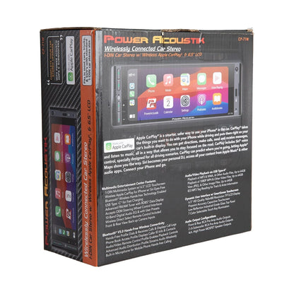 CP-71W Single DIN 6.5" Color Touchscreen Car Stereo with Bluetooth Connected Apple Carplay + Android Auto (New)