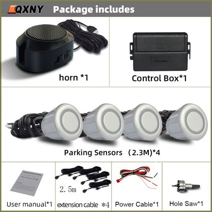 Parktronic Front Parking Sensor Kit for a Special Purpose, Vehicle Backup Radar Assistant System Buzzer Alarm Volume Universal