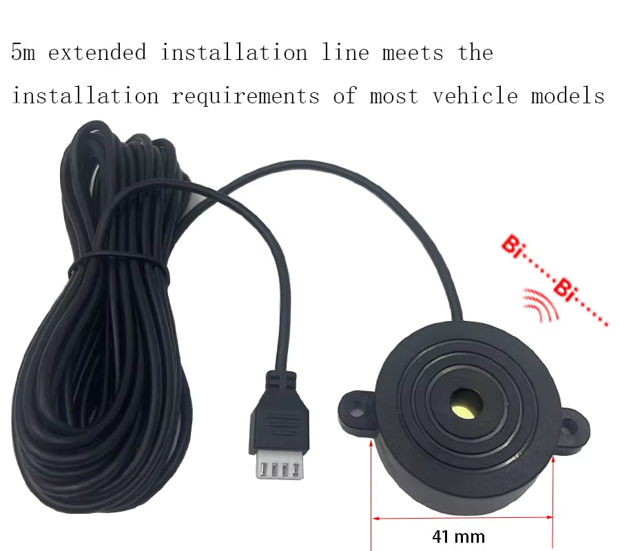 Buzzer Model Car Parktronic Multiple Radar Parkingsensor with 8 Sensors Reverse Backup Car Parking Radar Monitor Detector System