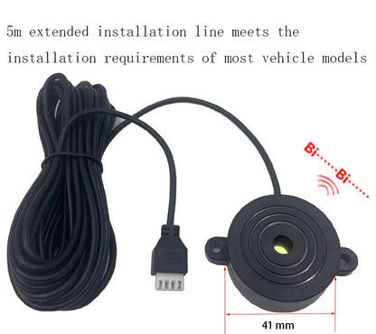 Buzzer Model Car Parktronic Multiple Radar Parkingsensor with 8 Sensors Reverse Backup Car Parking Radar Monitor Detector System