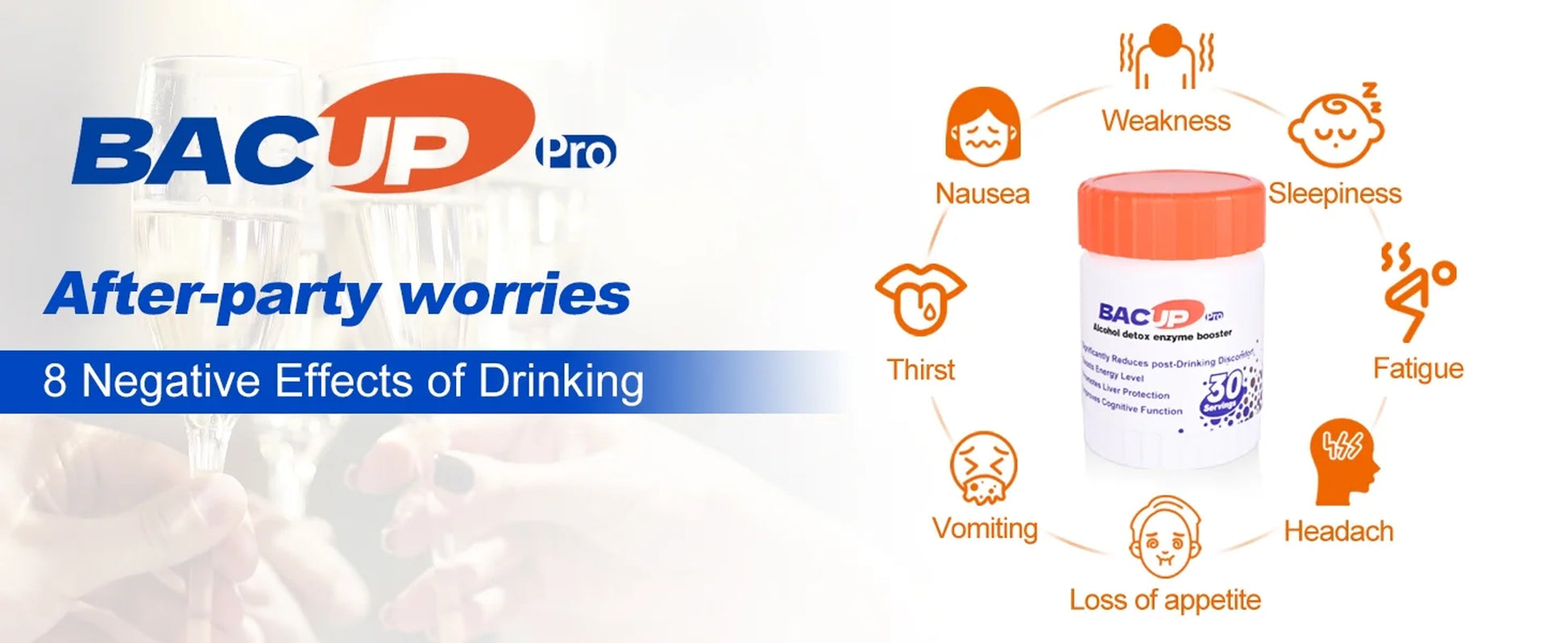 Scientific NADH for a Better Tomorrow, the Best Sober Way (30 Servings/Bottle)