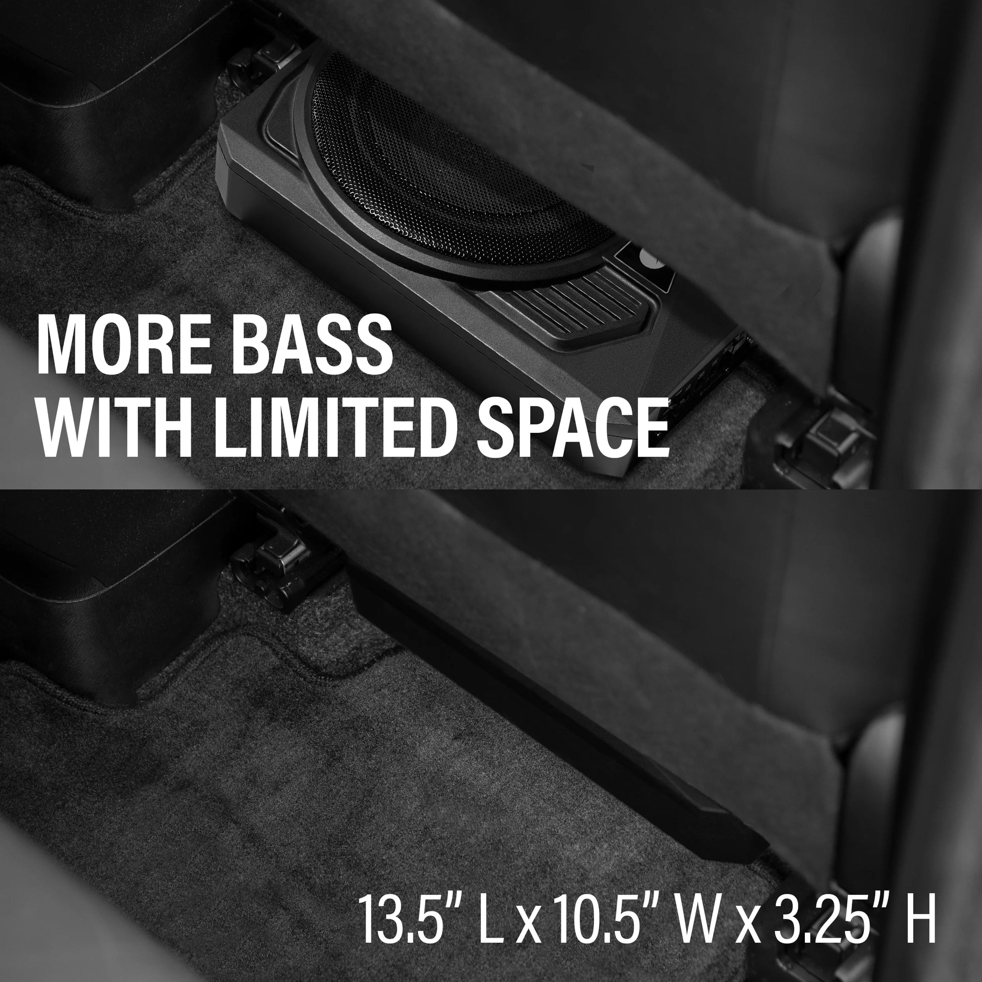 P10AW 10 Inch 1000 Watt under Seat Powered Car Subwoofer