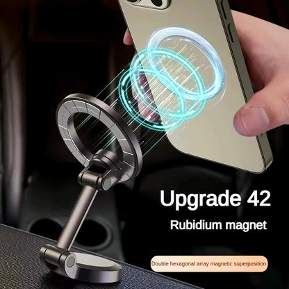 Car Magnetic Folding Phone Holder Antishake Holder Suction Cup Car Navigation Phone Holder