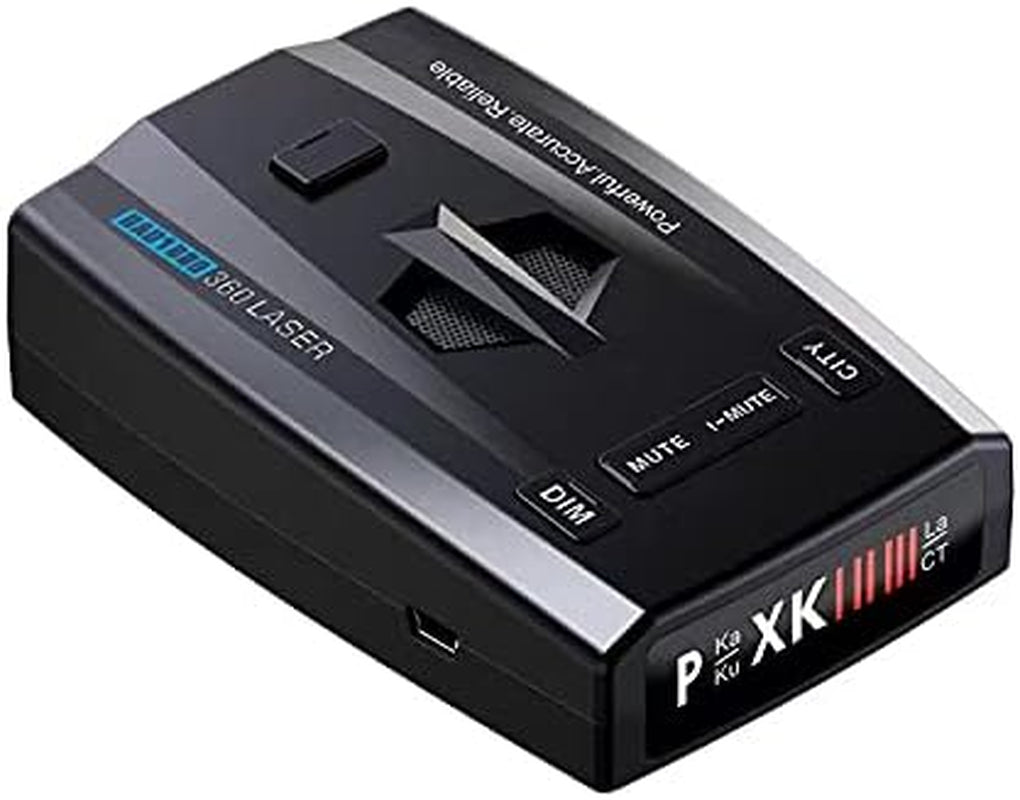 Radar Detector, Radar Detector for Cars, Prompt Speed, City/Road Mode, 360-Degree Detection Strategy Radar Detector Kit with LED Display (BLAK1), 103Mmx65Mmx28Mm