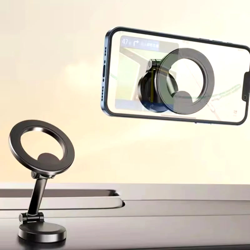 Car Magnetic Folding Phone Holder Antishake Holder Suction Cup Car Navigation Phone Holder