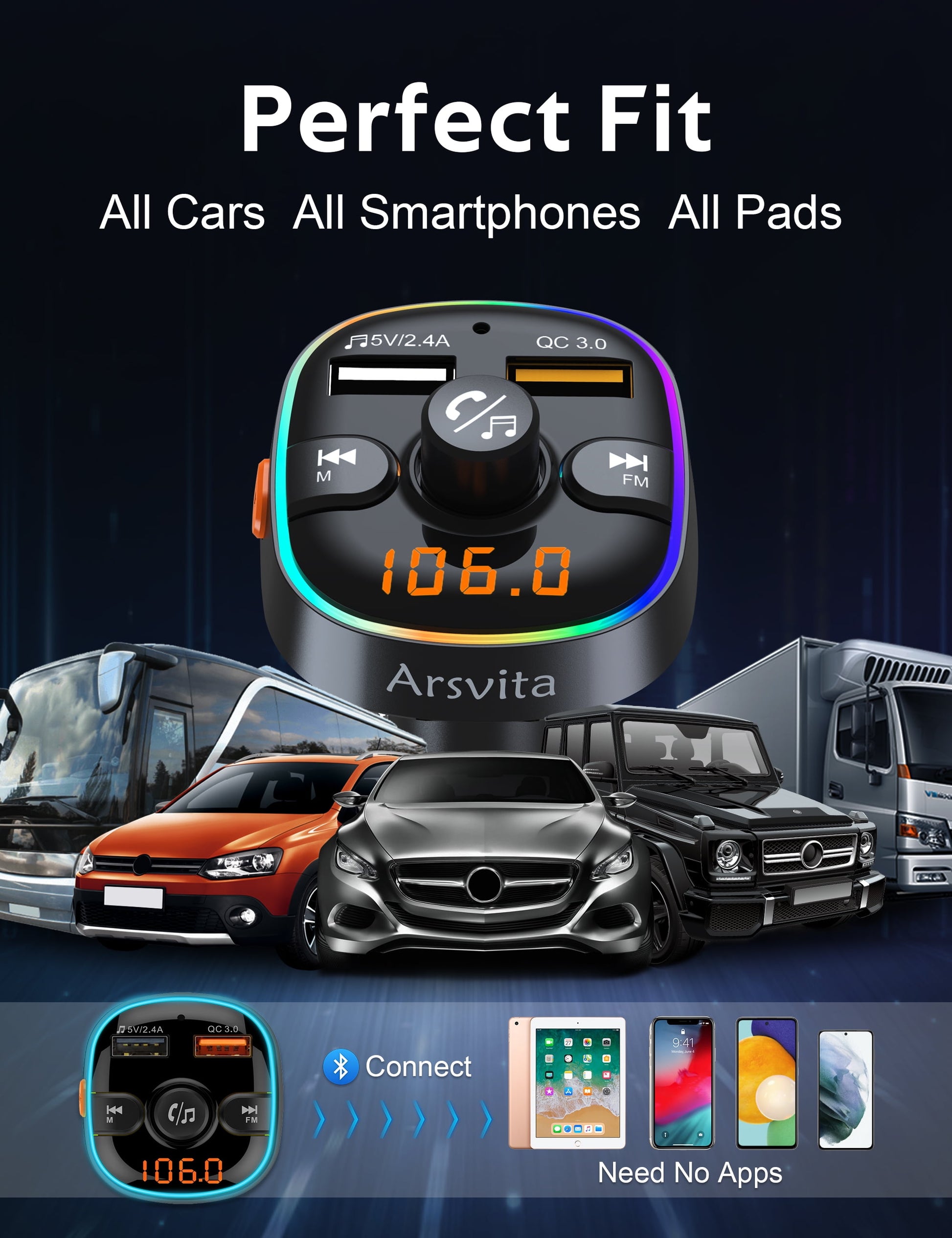 Bluetooth Wireless FM Transmitter