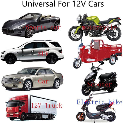 Car Alarm System for Theft Prevention with Sound, anti Theft Car Security Device Alarm System with 2 Remote Starts, Universal 12V Loud Horn 120Db 6 Tone 7-Level Sensitivity Car Alarm Siren