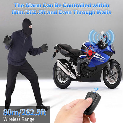 Anti-Theft Bike Alarm with Remote, Wireless Alarm System 115Db Loud Sound, 3D Motion Sensor, Waterproof, USB-C Rechargeable, LED Indicators, for Bike, Bicycle, Ebike, Motorcycle, Car, Trailer, Scooter