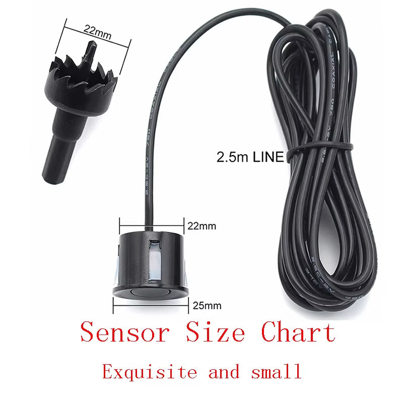 Buzzer Model Car Parktronic Multiple Radar Parkingsensor with 8 Sensors Reverse Backup Car Parking Radar Monitor Detector System