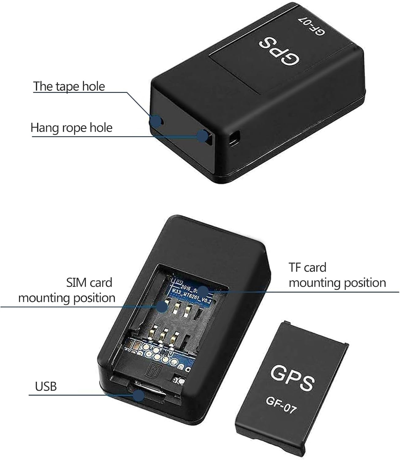GPS Tracker for Vehicles Precise Real Time Tracking Devices Magnet Mount Full Global Coverage Tracker Device for Vehicles Hidden Tracking Device for Cars, Kids, Assets, Elderly
