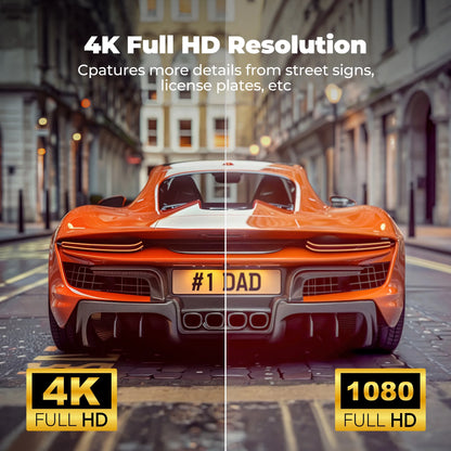 Tacklife 4K Car Dash Cam, Front Dashcam with Wifi & GPS, 2" IPS Screen, 170° Wide Angle, Loop and Emergency Recording, Parking Monitor, G-Sensor, WDR