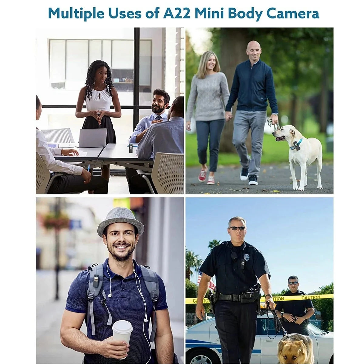 64GB Small Body Camera Mini Camera HD 1080P Camcorder Recording Infrared LCD Screen DVR DV Audio Video Record Support