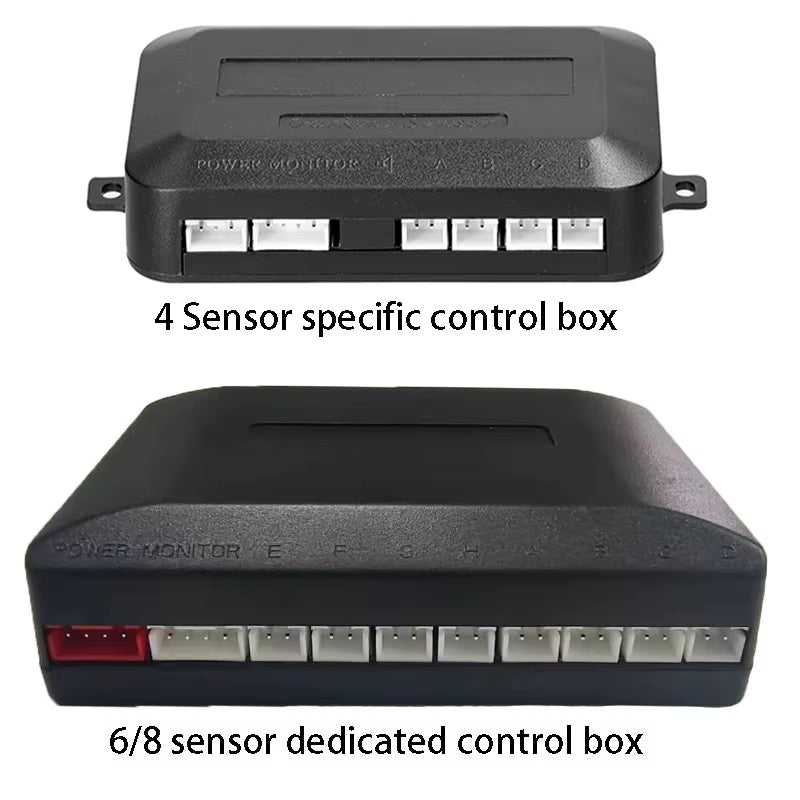 Multiple Radar Parking Sensor Kit Backlight Park Tronic LED Display System Backup Monitor Detector Assistant 4/6/8 Radar Sensor