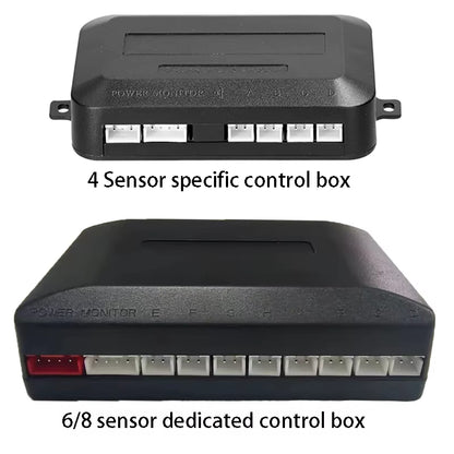 Multiple Radar Parking Sensor Kit Backlight Park Tronic LED Display System Backup Monitor Detector Assistant 4/6/8 Radar Sensor