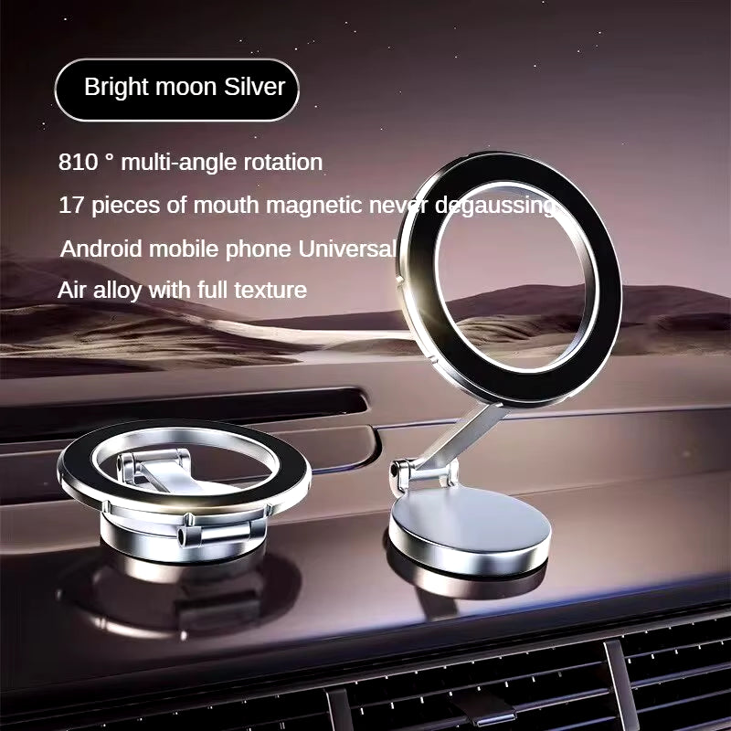 Car Magnetic Folding Phone Holder Antishake Holder Suction Cup Car Navigation Phone Holder