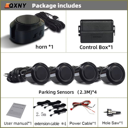Parktronic Front Parking Sensor Kit for a Special Purpose, Vehicle Backup Radar Assistant System Buzzer Alarm Volume Universal