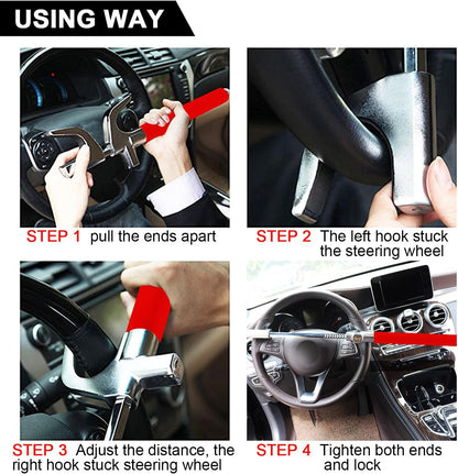 Steering Wheel Lock anti Theft Car Device Universal Theft Prevention Car Lock