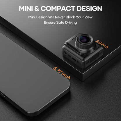 Car Dash Cam, 1080P Full HD Dash Camera, 1.5" LCD Screen, 170° Wide Angle, Emergency and Loop Recording, Parking Monitor, Night Vision,G-Sensor, WDR