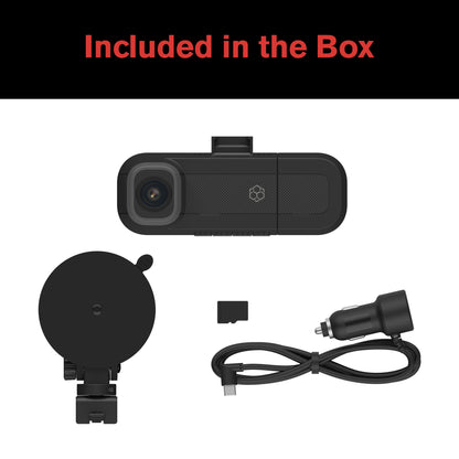 (2 Pack)  Roadcam Dual Two-Way Recording Dash Cam with 1080P Front and Interior Cabin View, Smart G-Sensor, Wi-Fi App Compatible, 16GB SD Card Included. BT532698
