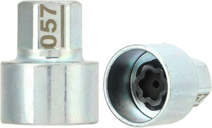 Car Wheel Lock Key anti Theft Lugnut Socket Metal Wheel Lock Lug Nut Remover Replacement for 1 3 5 6 7Series X1 X2 X3 X4 X5 X6 Z4 (060)